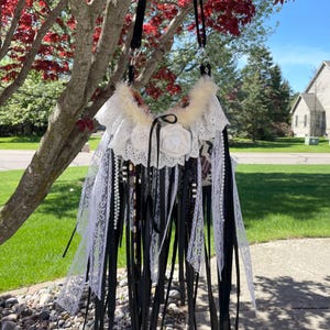 Fringe Crossbody Bag Western Black Leather Purse Boho Women&#39;s Purse.