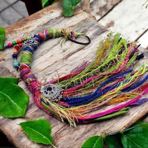 Regenbogen Regenbogen Wrap, geflochtene Fairy Locks, Haarverlängerung