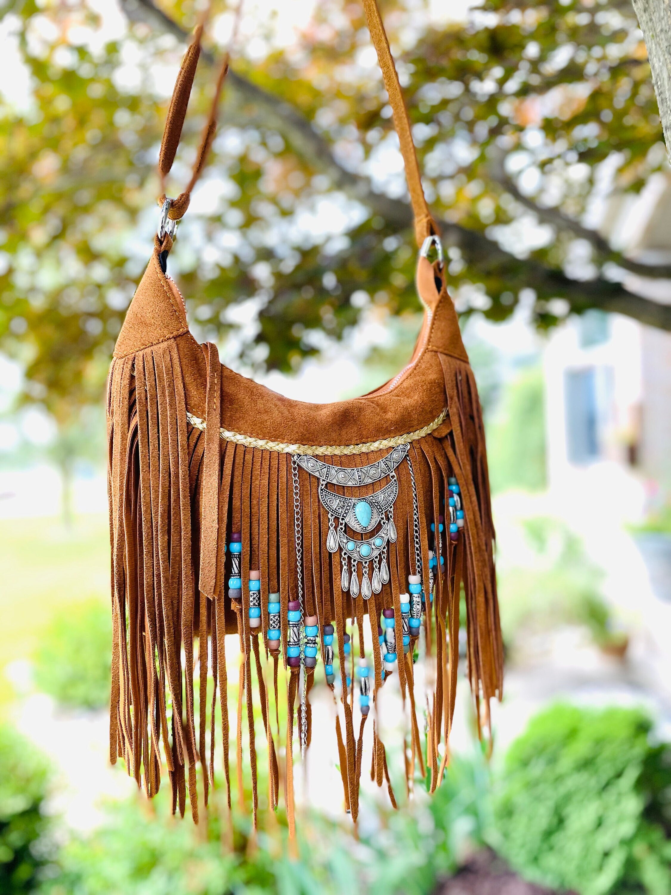 Fringe crossbody purse