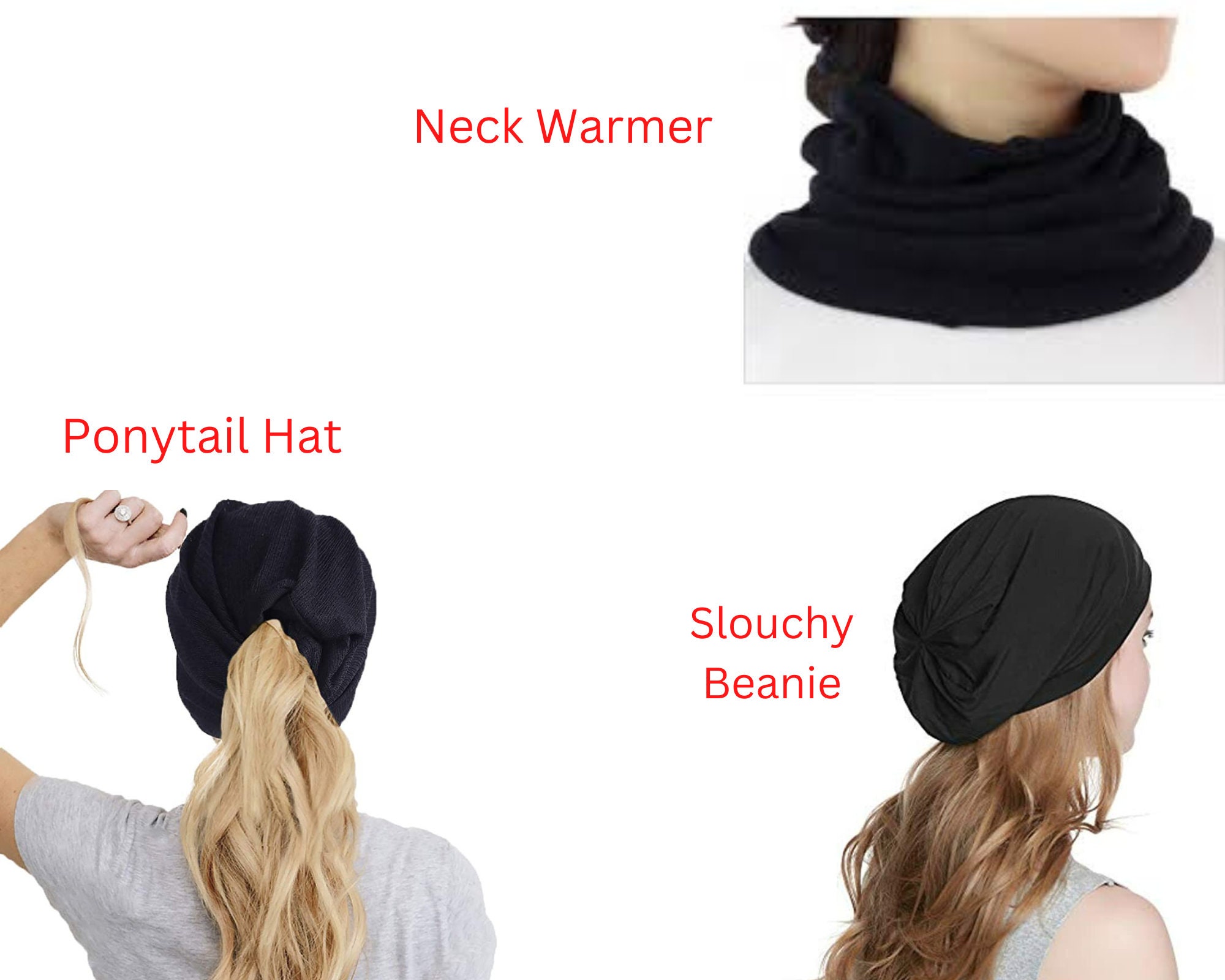 Black Summer Hat Lightweight Beanie, Dreadlock Beanie