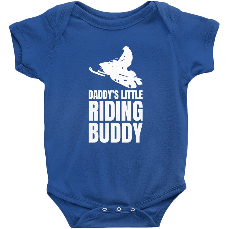 Daddy's Little Riding Buddy Bodysuit Snowmobile Baby Etsy