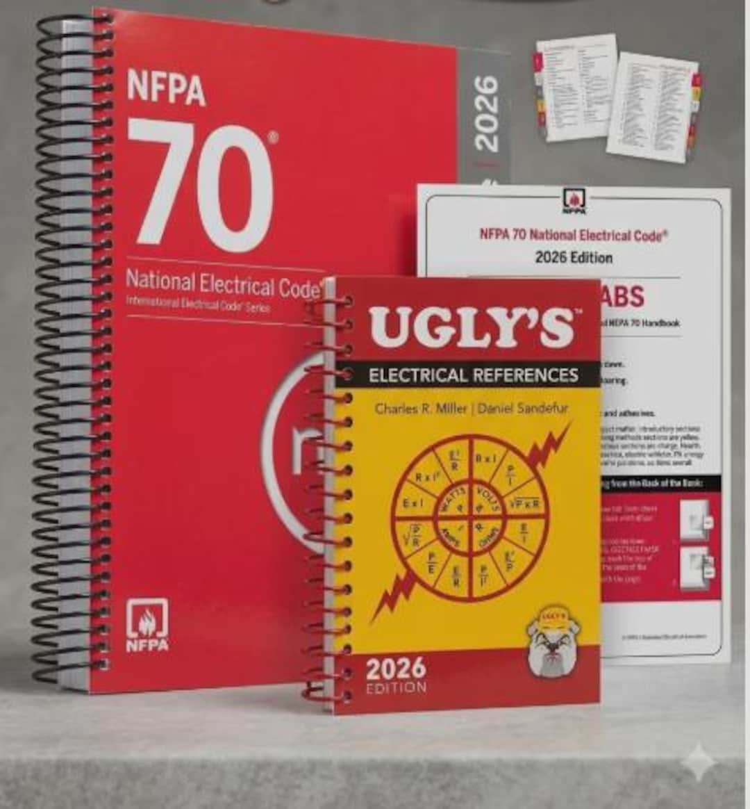 Nec Study Guide Chapters NFPA 70 2026 NEC Code Book Set, Ugly's Electrical Reference Spiral ...