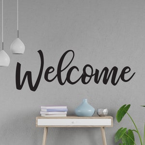 Vinyl Decal | "Welcome" | Door Sign Church Worship Sanctuary