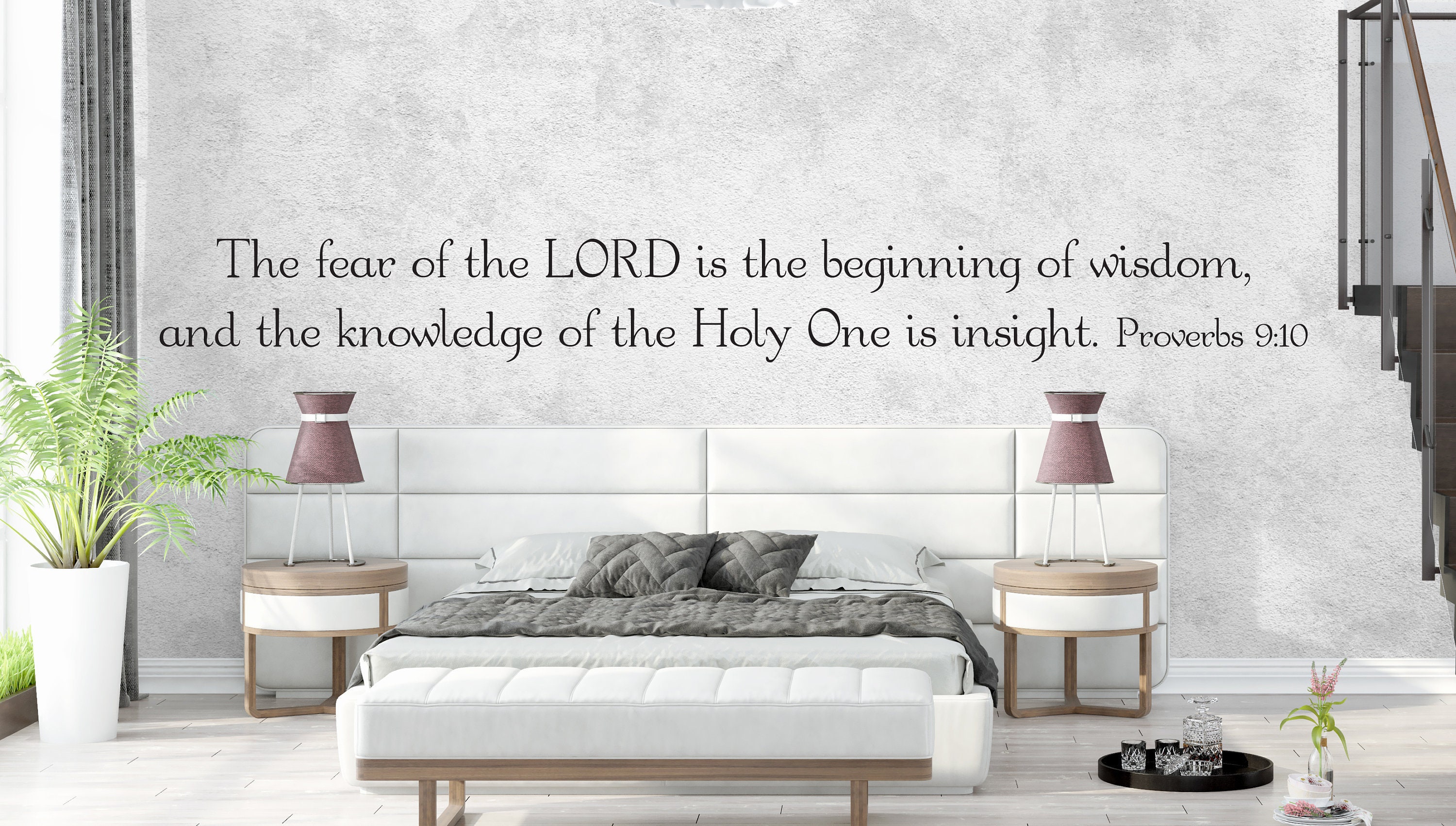 Vinyl Wall Decal | Proverbs 9:10 | "the Fear of the LORD is the ...