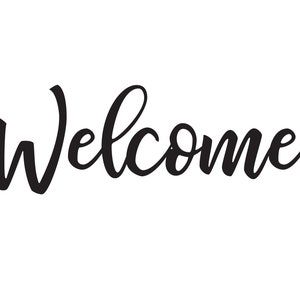 Vinyl Decal welcome Door Sign Church Worship Sanctuary - Etsy