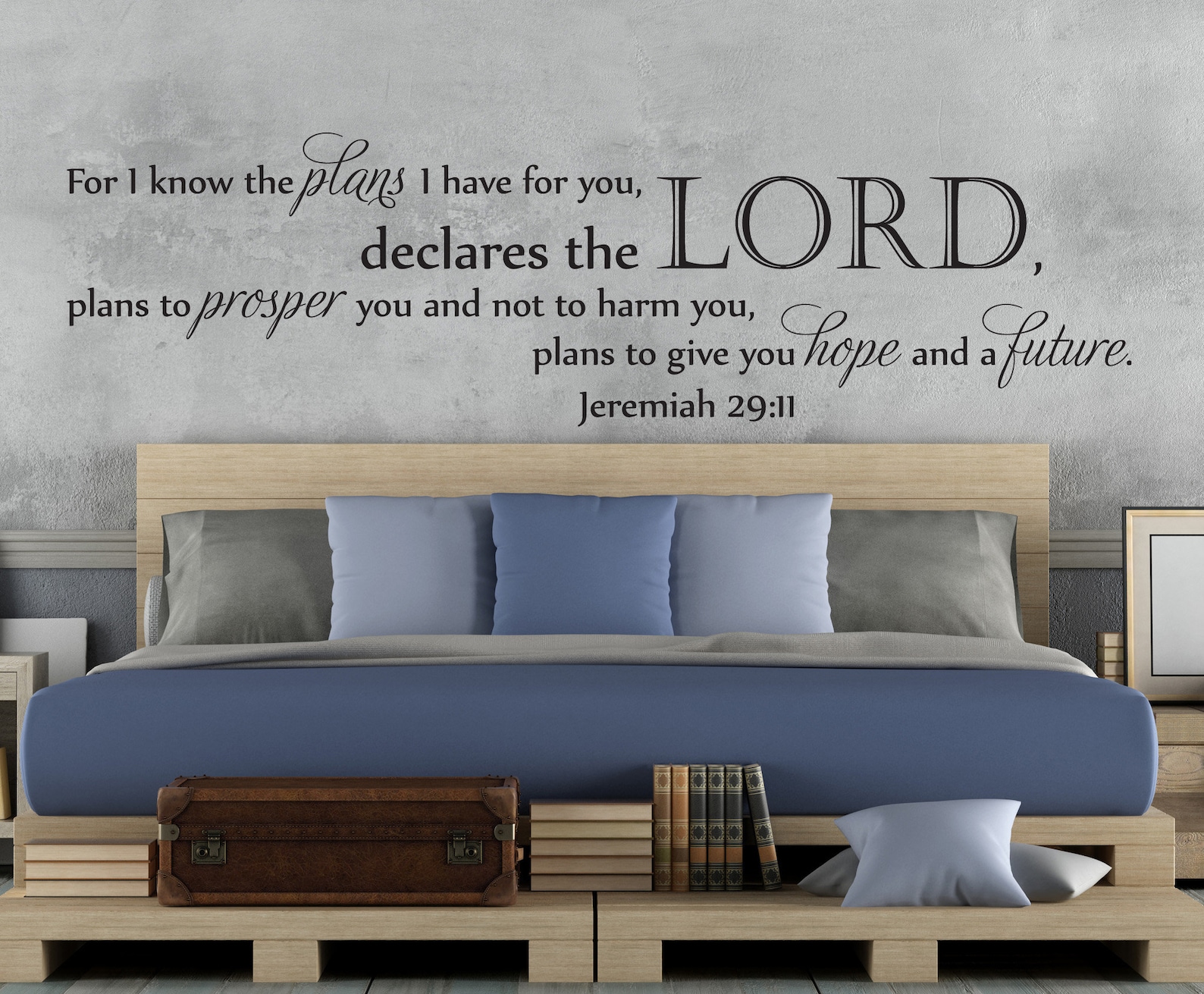 Vinyl Wall Art Decal Jeremiah 2911 for I Know the Etsy