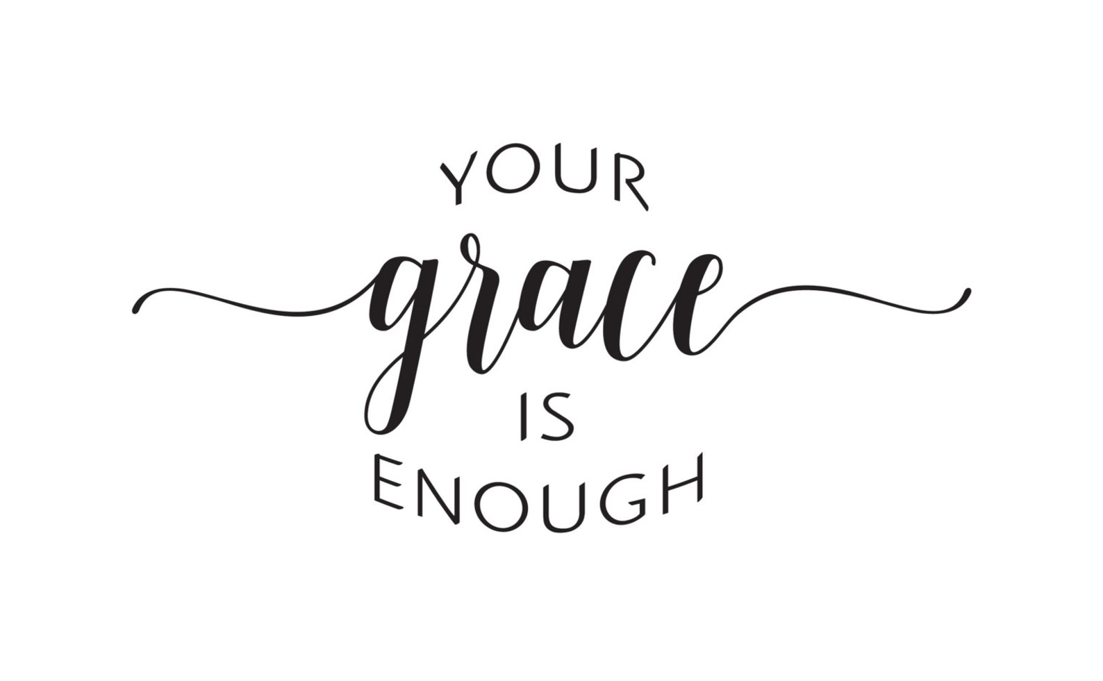 Vinyl Wall Decal your Grace is Enough - Etsy