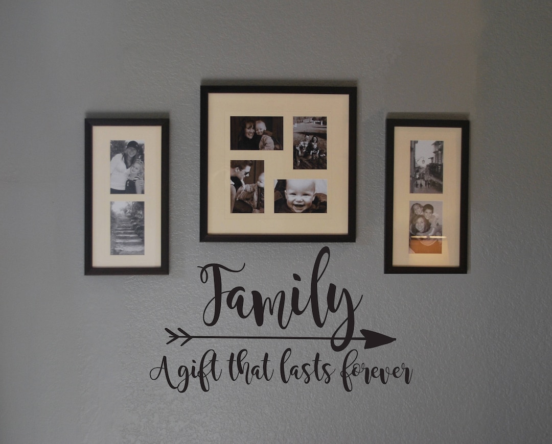Vinyl Wall Decal family A Gift That Lasts Etsy