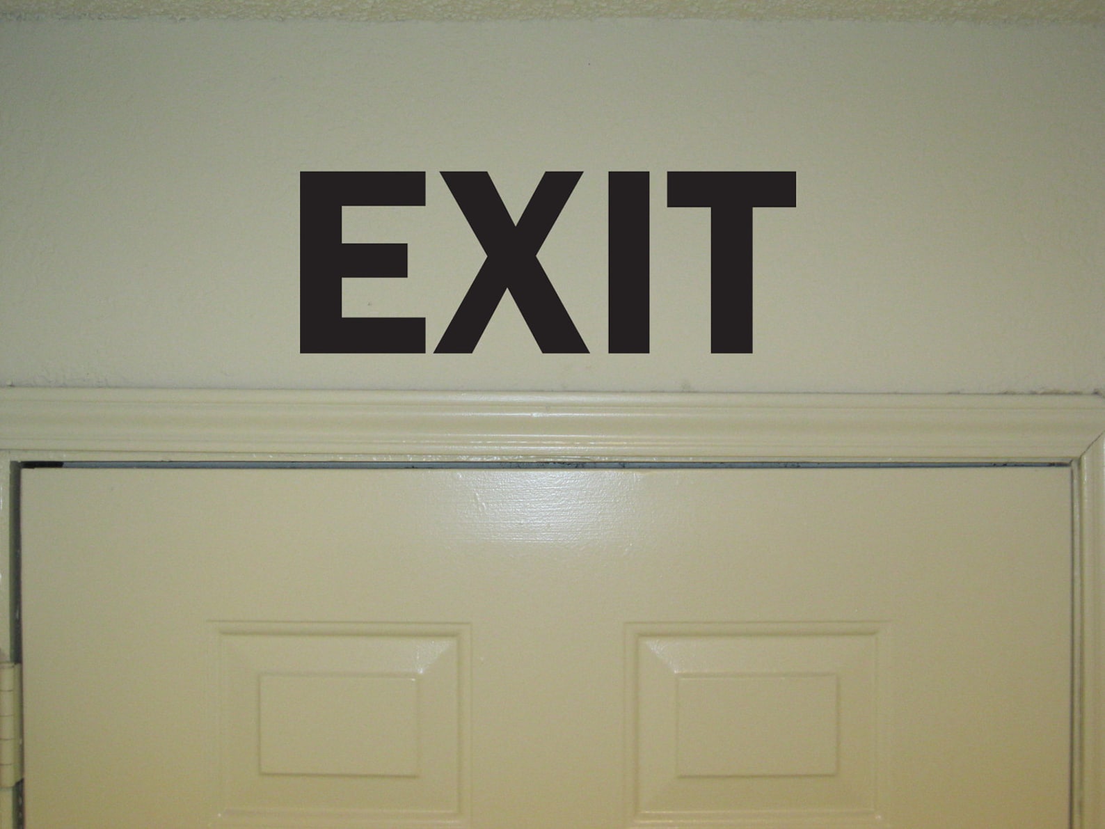 Vinyl Wall Decal exit Sign Door Signs Exits Etsy