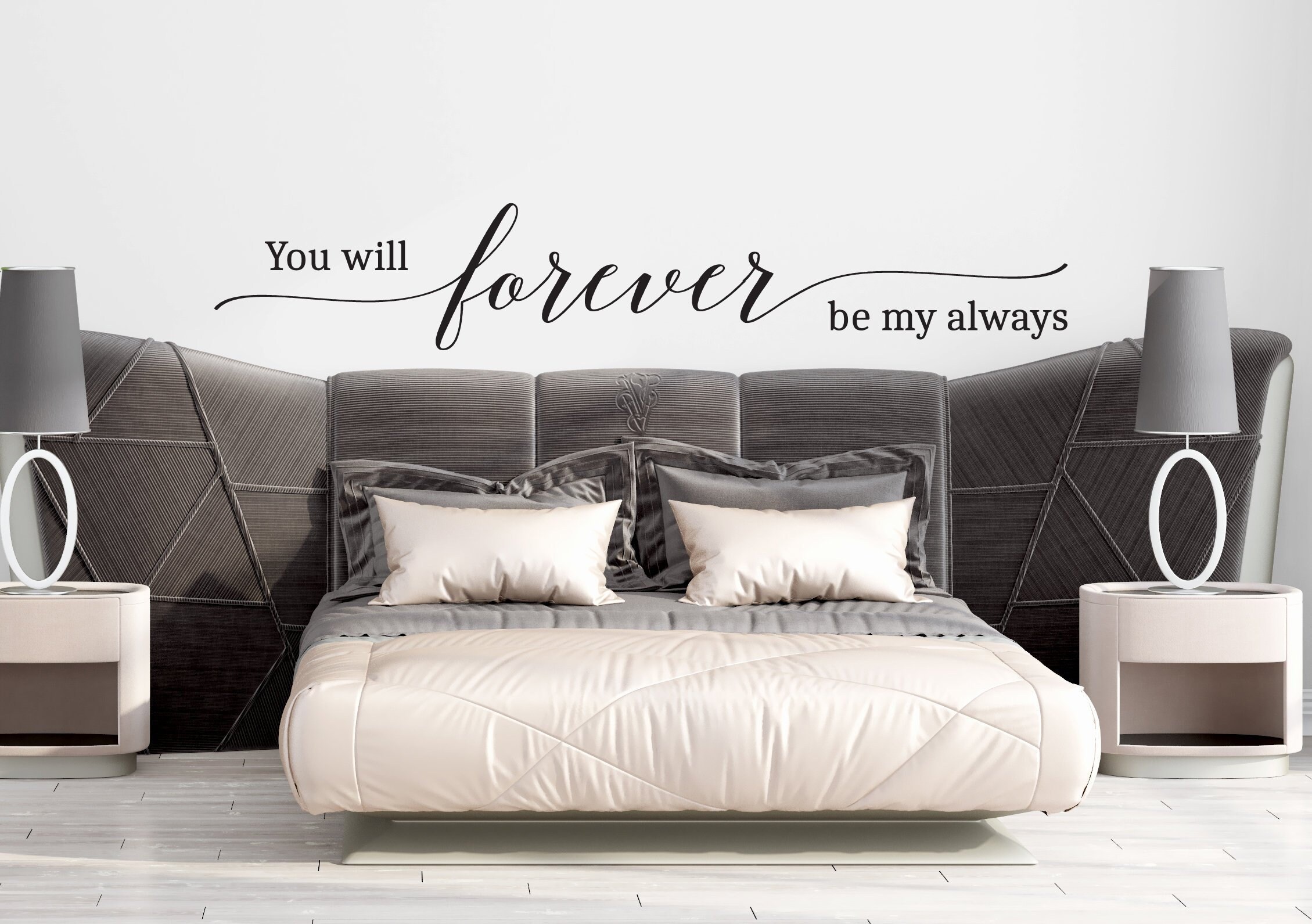 Always and Forever sticker Vinyl Picture Frame Wedding Valentines