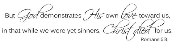 for Just as Through The Disobedience of The One Man The Many were Made Sinners Romans 5:19 Decal Bible Wall Art Vinyl Scripture for Just as Through The Disobedience of The One Man The Many were Made Sinners Romans 5:19 Decal Bible Wall Art Vinyl Scripture