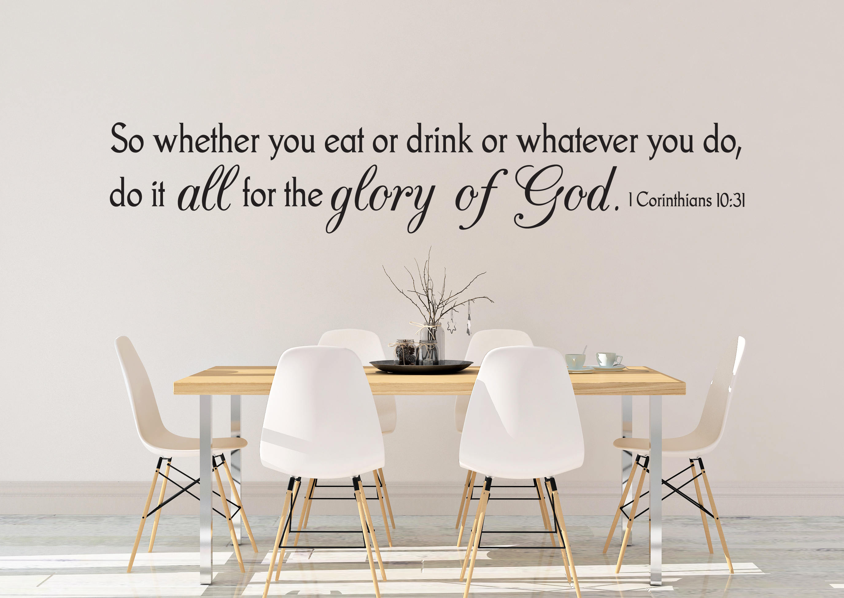 Vinyl Wall Decal 1 Corinthians 1031 so Whether You Etsy Canada