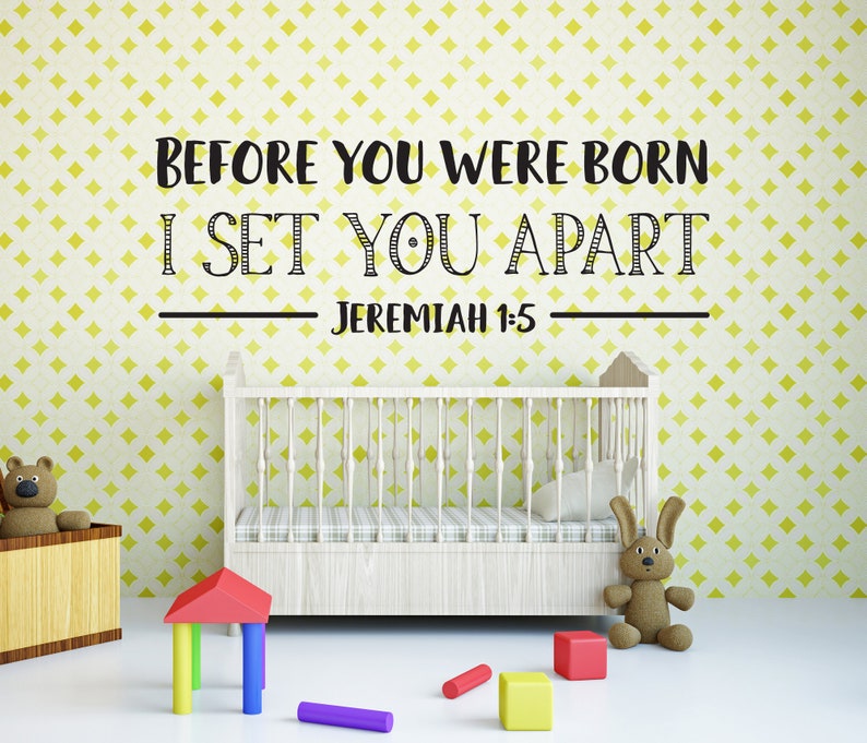 Vinyl Wall Art Decal Jeremiah 15 before You Were Etsy