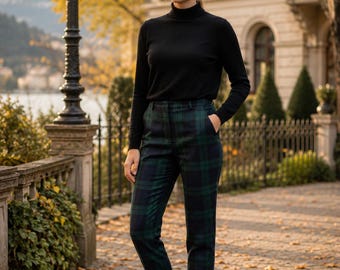 Pantaloni scozzesi a quadri da donna / Pantaloni scozzesi Highland Plaid / Pantaloni scozzesi a quadri da donna su misura / Pantaloni scozzesi in lana