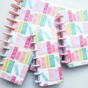 Book Lovers Planner Cover Dashboard Pagemarker Set HP Classic Skinny A5 A6 Micro Mini