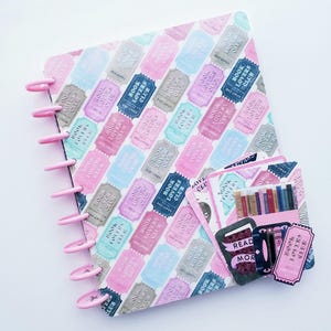 Book Lovers Club Planner Cover Dashboard Pagemarker Set HP Classic Skinny A5 A6 Micro Mini