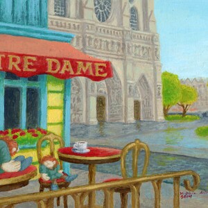 Bell Ringers on a Break #1 - Hunchback of Notre Dame Quasimodo 8 x 10 giclee print