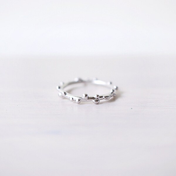 GERESERVEERDE aanbieding voor Richard - Berry tak Ring (zilver)