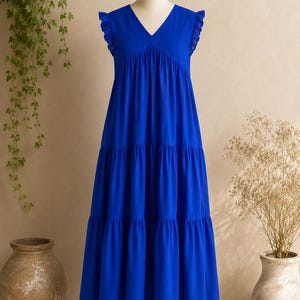 Cobalt Blue Plus Size Dress