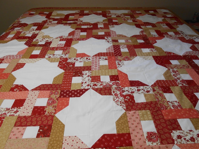 86 X 100 Over and Under QUILT TOP ONLY Etsy