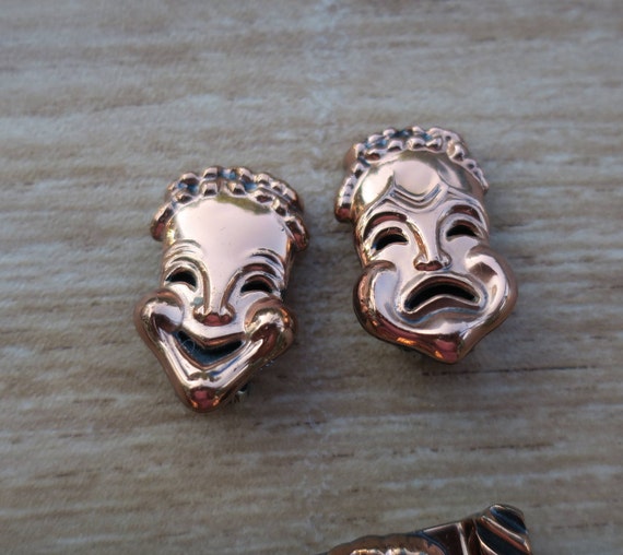 SALE Vintage Matisse Renoir Comedy Tragedy Copper… - image 4