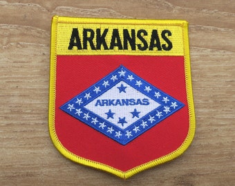 Embroidered Arkansas Iron On Patch