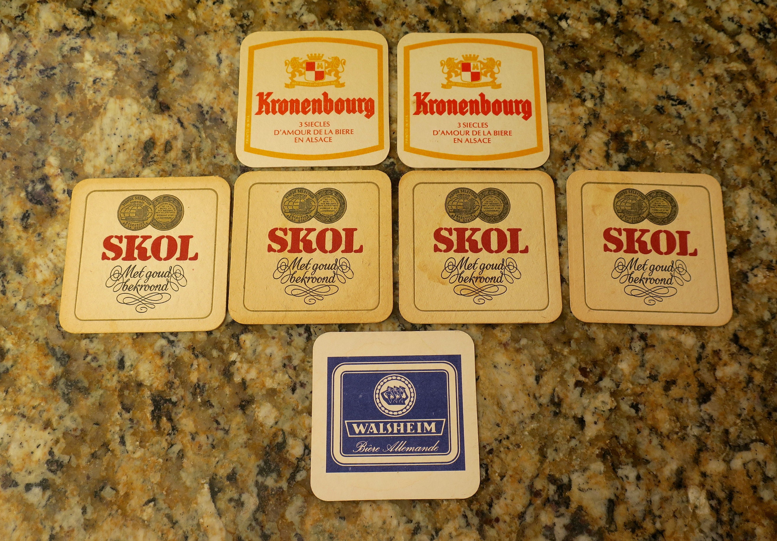 Kronenbourg round Beer Mats in packs of 1 and 3