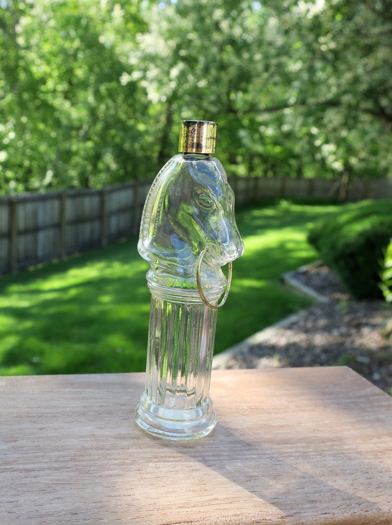 Vintage Avon Horse Head Bottle Etsy