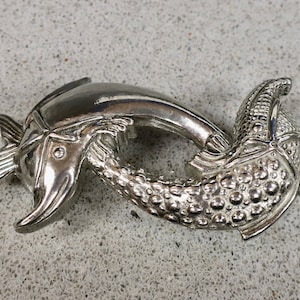 Vintage Wathne Double Fish Yin Yang Belt Buckle
