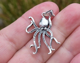 Sterling Silver Octopus Stud Earrings in Gold | Lisa Angel