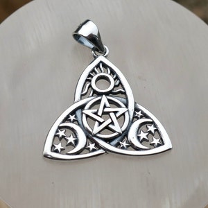 925 Sterling Silver Trinity Knot Pendant
