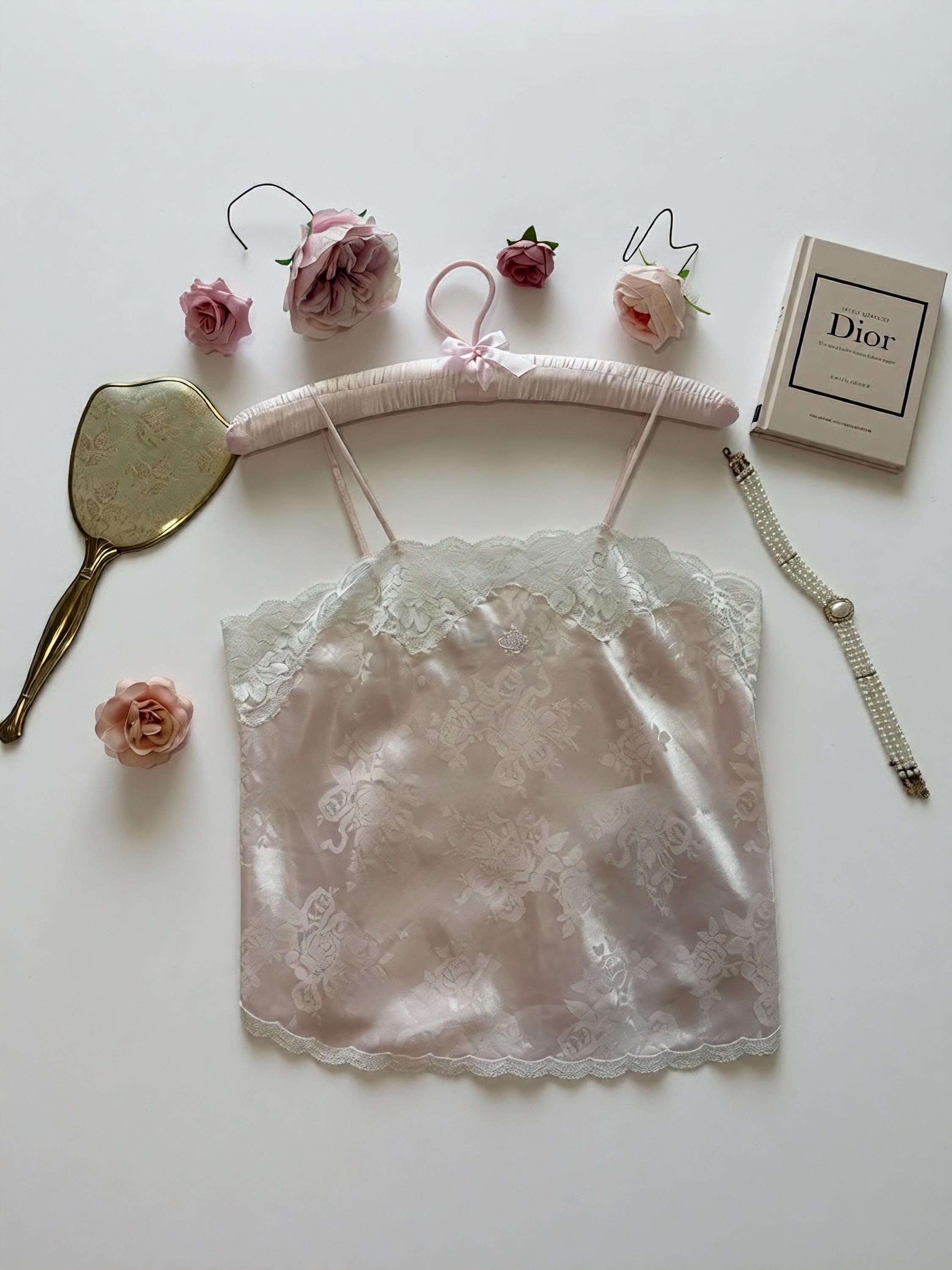 Christian Dior キャミソール 透かし編み イタリア製 Dior Camisole - Etsy