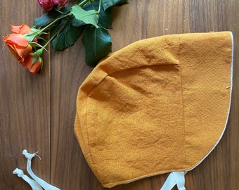 Gold Summer Linen Cap || 3 sizes