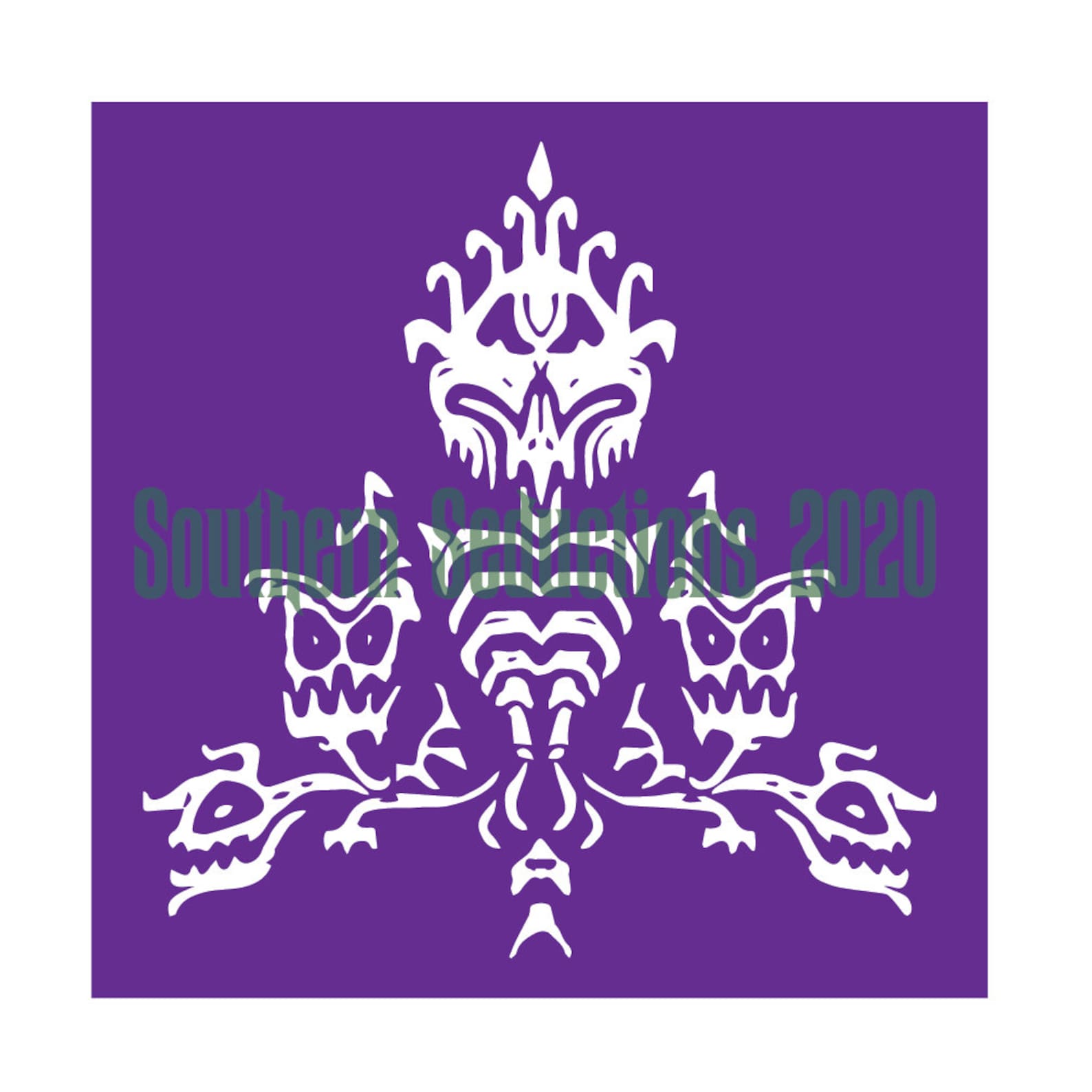 Haunted Mansion Wallpaper Stencil and Vinyl Cut Files svg