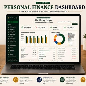 Budgetspårare, digital personlig ekonomiplanerare med utgiftshanterare, Excel-alternativ och pengahantering