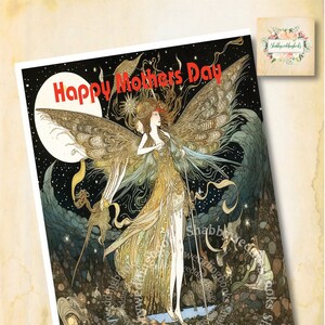 Gorgeous Art Deco Mothers Day Card Picture for Desktop