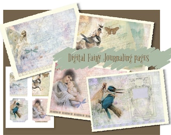 Whimsical Fairy instant digital download printable an enchanting way to make memories with illustrations of fairies and woodland creatures