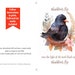 Printable Watercolor Blackbird Card, Digital Download, Fly Blackbird ...