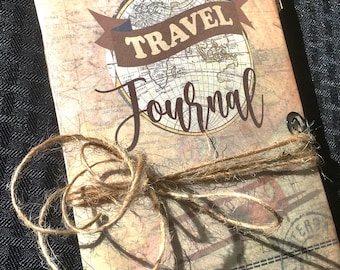 Kit to make a Travel Journal, Digital Download, Junk Journal, travel tabs and pockets print as many times as you need, Great gift