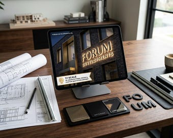 Custom Signage Project Deposit and 1:1 Scale 3D Proof, Architectural Consultation and Vector Calibration