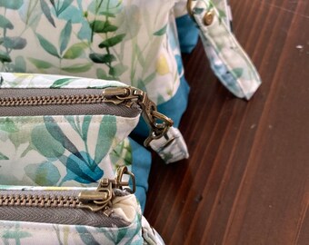 Large Zipper Pouch Makeup Bag Travel Bag Gift for Her Cosmetic Bag Tote