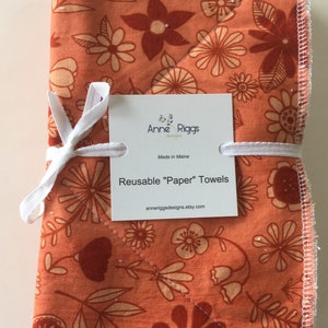 Toalhas de papel de pano, toalhas de papel reutilizáveis, presente de Natal sustentável, toalhas de cozinha com desperdício zero, toalhas de papel sem papel