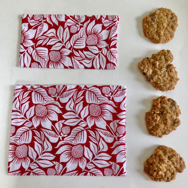 Cloth Snack Bag Set, Reusable Snack Bag, Lunch Bag, Eco Friendly, Reusable, Reusable Bag, Reusable Lunch Bags, Sustainable, Zero Waste Home