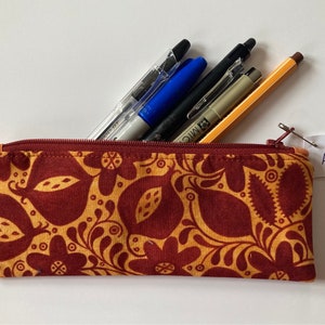 Slim Pencil Case, Zipper Pouch, Pencil Pouch image 1