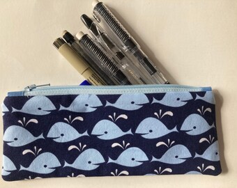 Slim Pencil Case, Zipper Pouch, Pencil Pouch