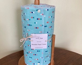 Fabric Paper Towels, Reusable Paper Towels, Sustainable Holiday Gift, Zero Waste Kitchen Towels, Unpaper Towels