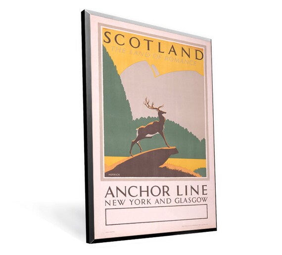 visit scotland vintage poster