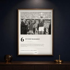Springboks 1995 Art Print, He Wore Their Jersey, Ellis Park, Vintage Wall Art