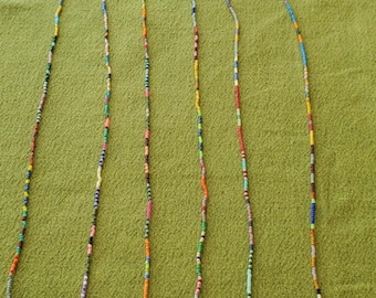 Long Seed Bead Necklace: 32 Inches