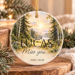 Adorno conmemorativo personalizado, regalo por la pérdida de un hijo, recuerdo en memoria de un ser querido, regalo de condolencia por la pérdida de un ser querido, adorno de recuerdo personalizado